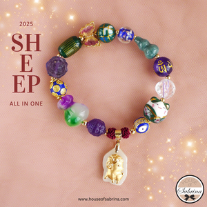 2025 SHEEP All In One Zodiac Gemstone Lucky Charm Bracelet