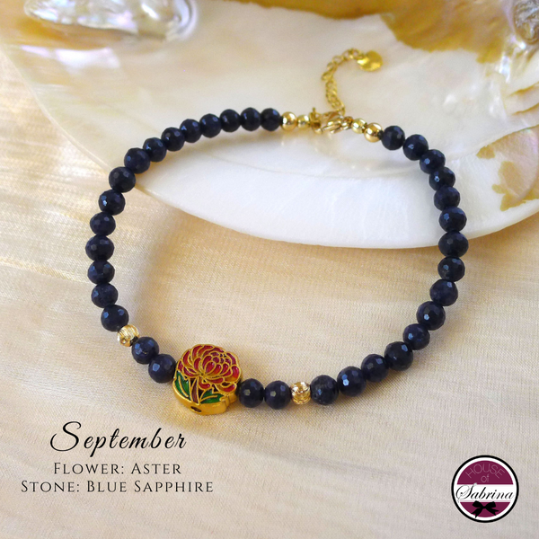 Birthflower Gemstone Bracelets