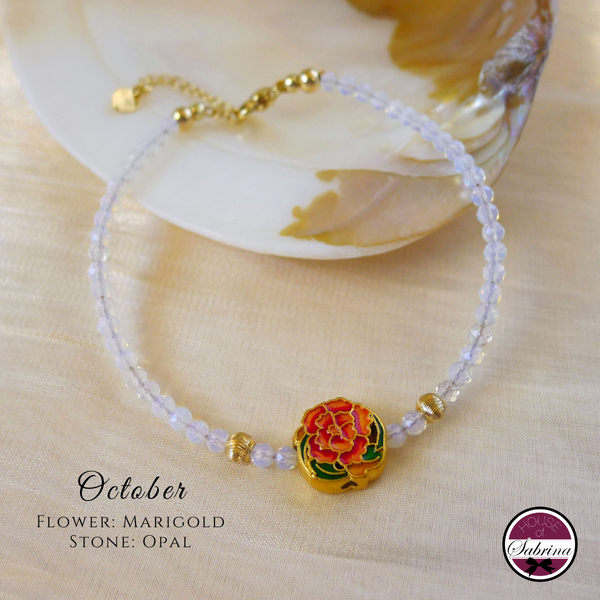 Birthflower Gemstone Bracelets