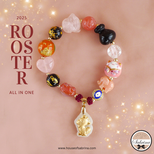 【激安大特価！】 2025 ROOSTER Bracelet Charm Lucky Gemstone Zodiac One In All その他