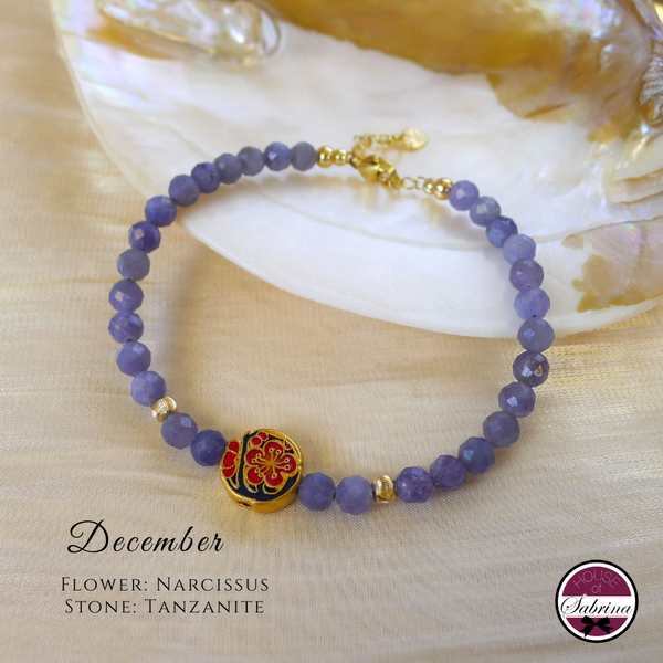 Birthflower Gemstone Bracelets