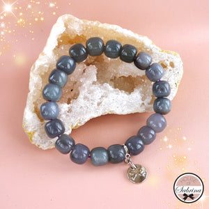 HIGH GRADE GREY HETIAN JADE GEMSTONE BRACELET