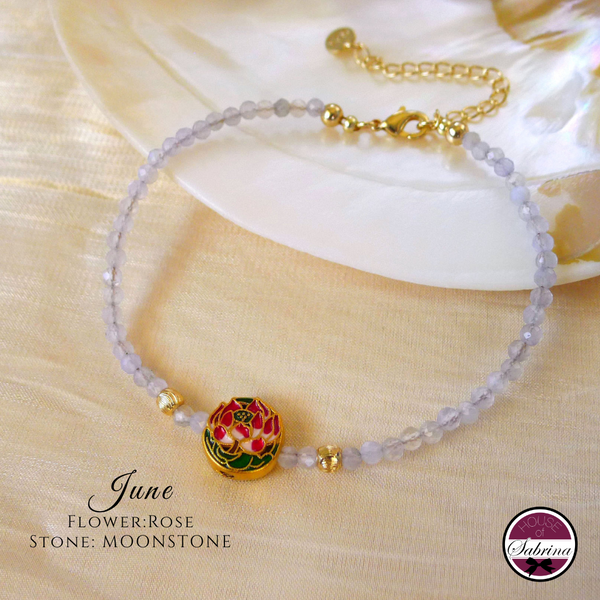 Birthflower Gemstone Bracelets