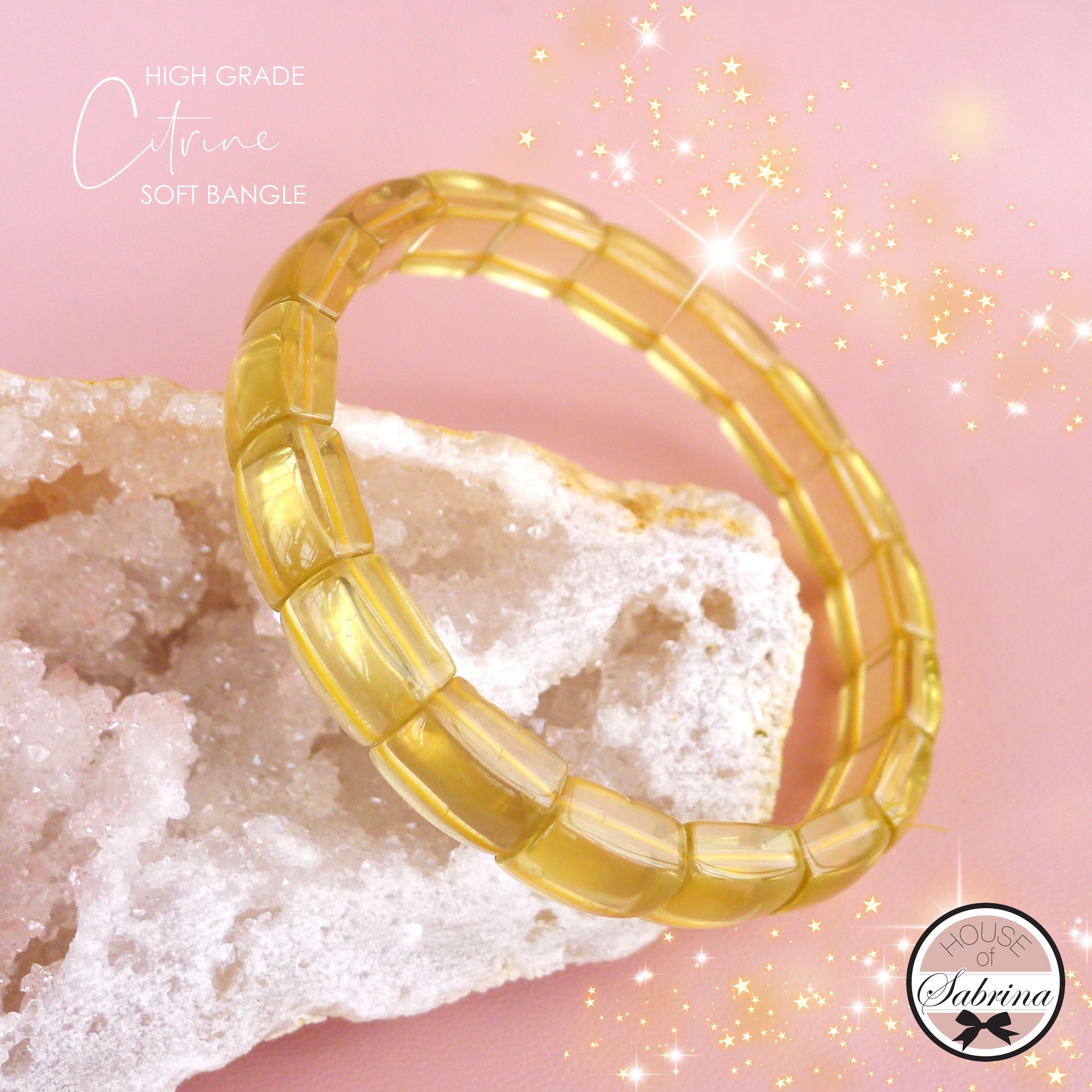 HIGH GRADE CITRINE SOFT BANGLE