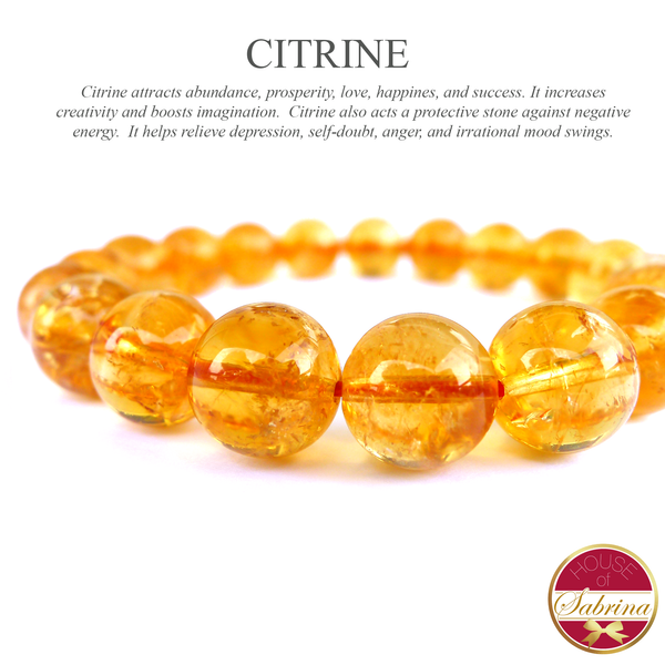 High-Grade Citrine Gemstone Bracelet