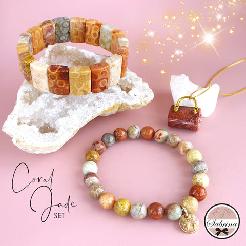 CORAL JADE SET