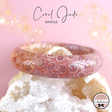 CORAL JADE BANGLE (POMELO)