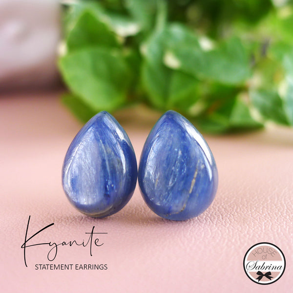 KYANGITE STUD EARRINGS