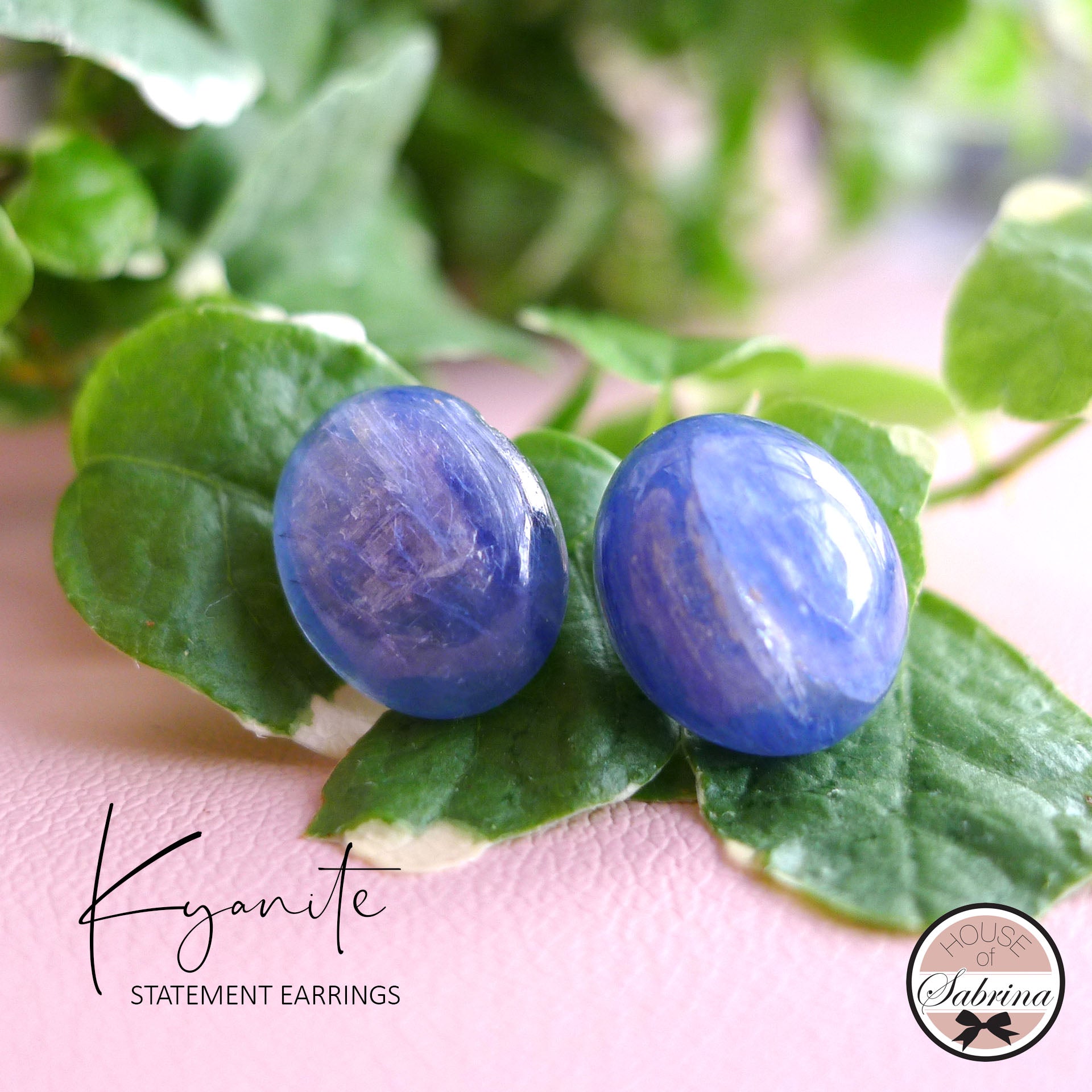 KYANGITE STUD EARRINGS