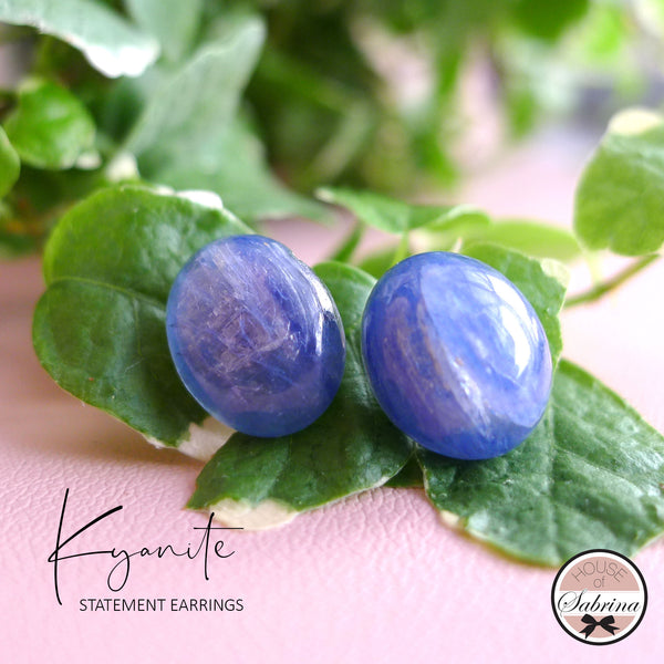 KYANGITE STUD EARRINGS