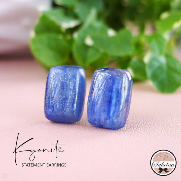 KYANGITE STUD EARRINGS