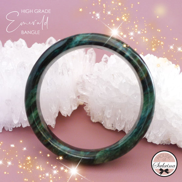 HIGH GRADE EMERALD BANGLE