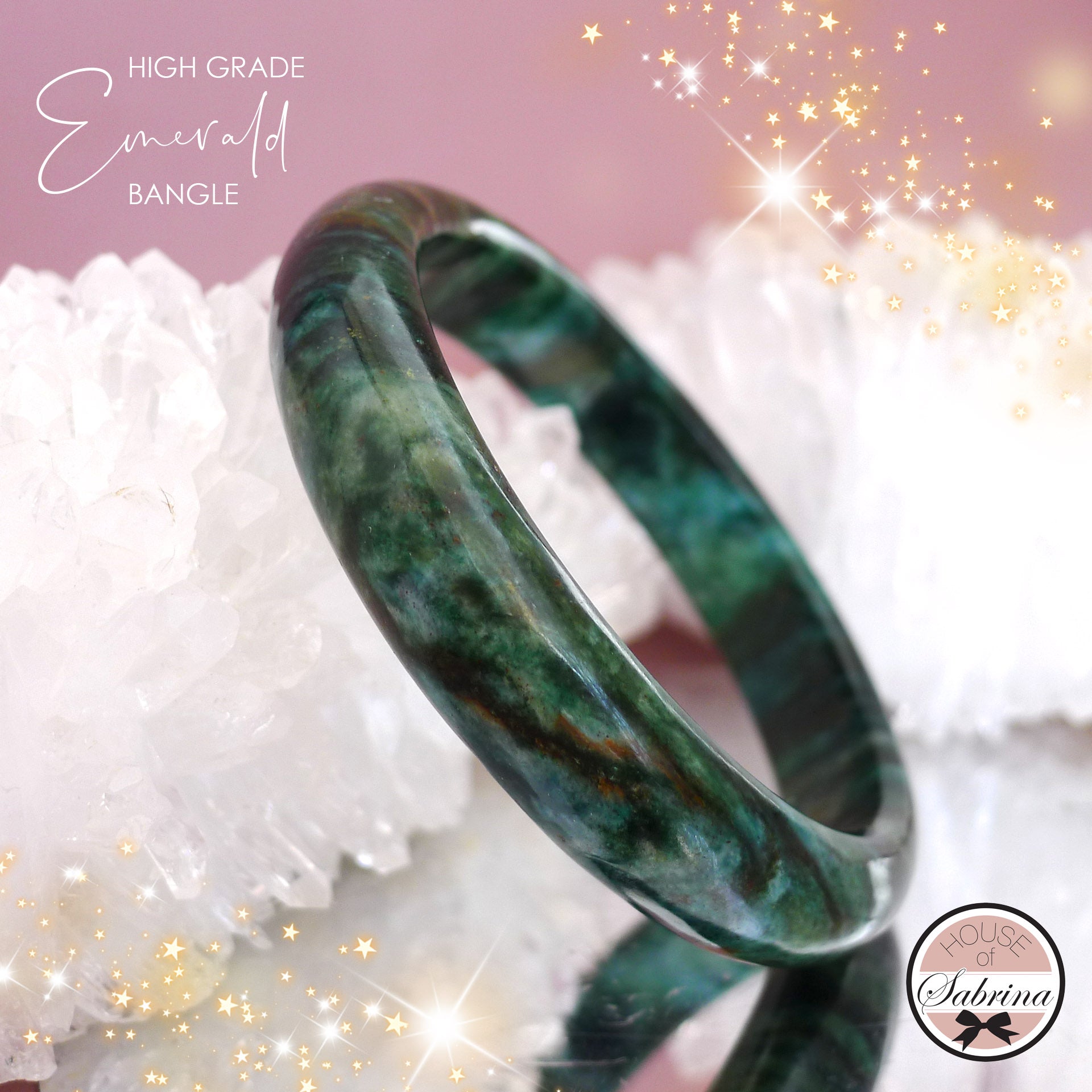 HIGH GRADE EMERALD BANGLE