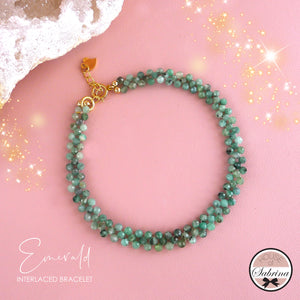 EMERALD INTERLACED BRACELET