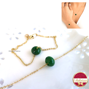 Dainty Jadeite Eternity Set