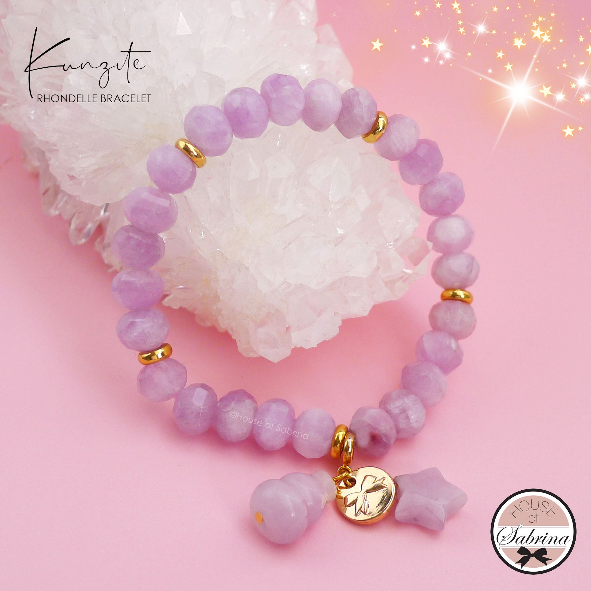 KUNZITE RHONDELLE GEMSTONE BRACELET