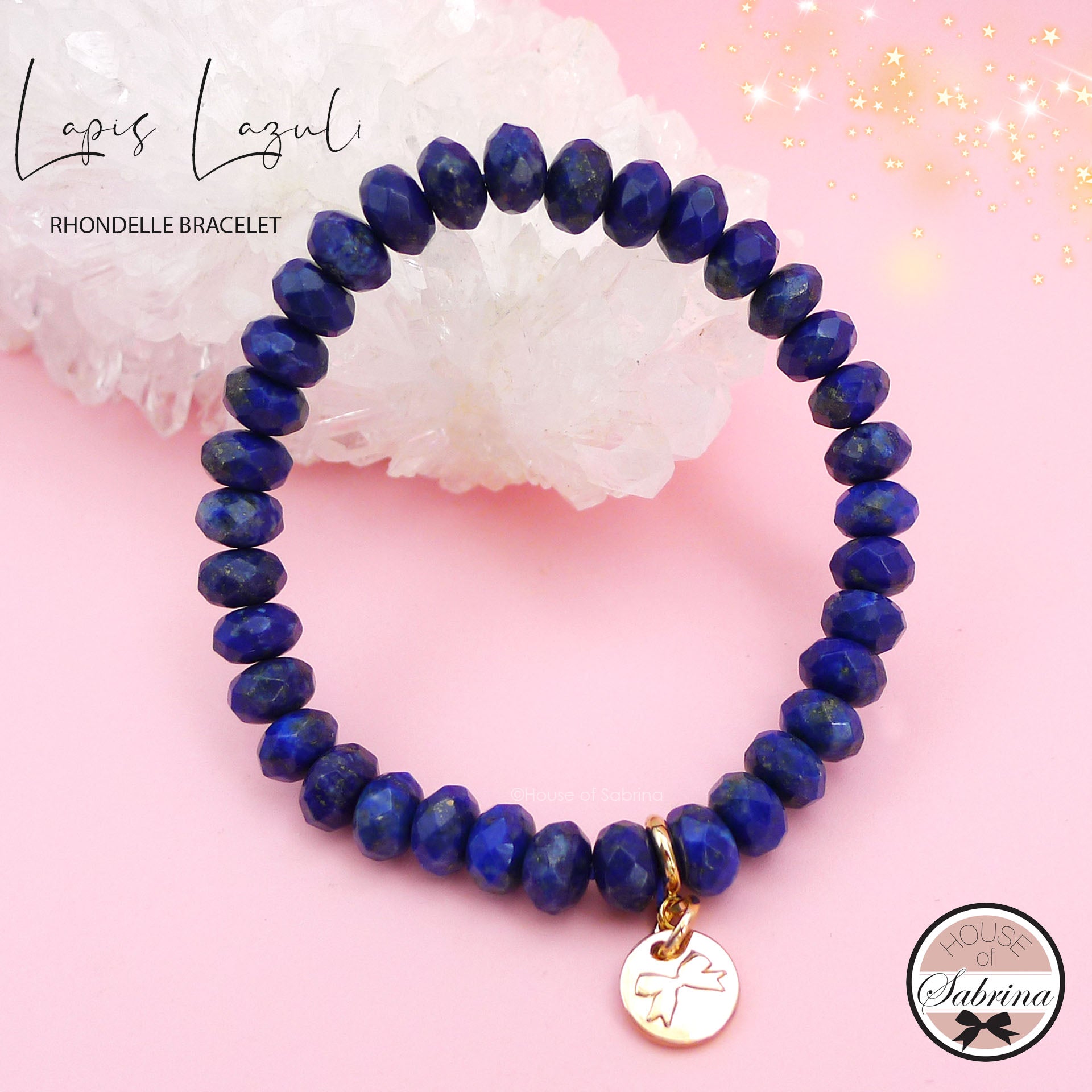 LAPIS LAZULI RHONDELLE GEMSTONE BRACELET
