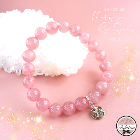 High-Grade Madagascan Rose Quartz (10mm)