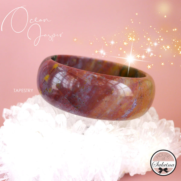 OCEAN JASPER HARD BANGLE (TAPESTRY)