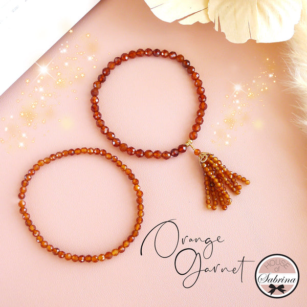 SPESSARTINE ORANGE GARNET GEMSTONE SET