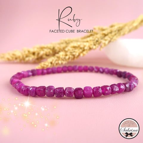 RUBY CUBE BRACELET