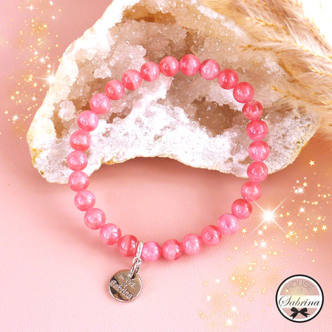 HIGH GRADE RHODOCHROSITE GEMSTONE BRACELET