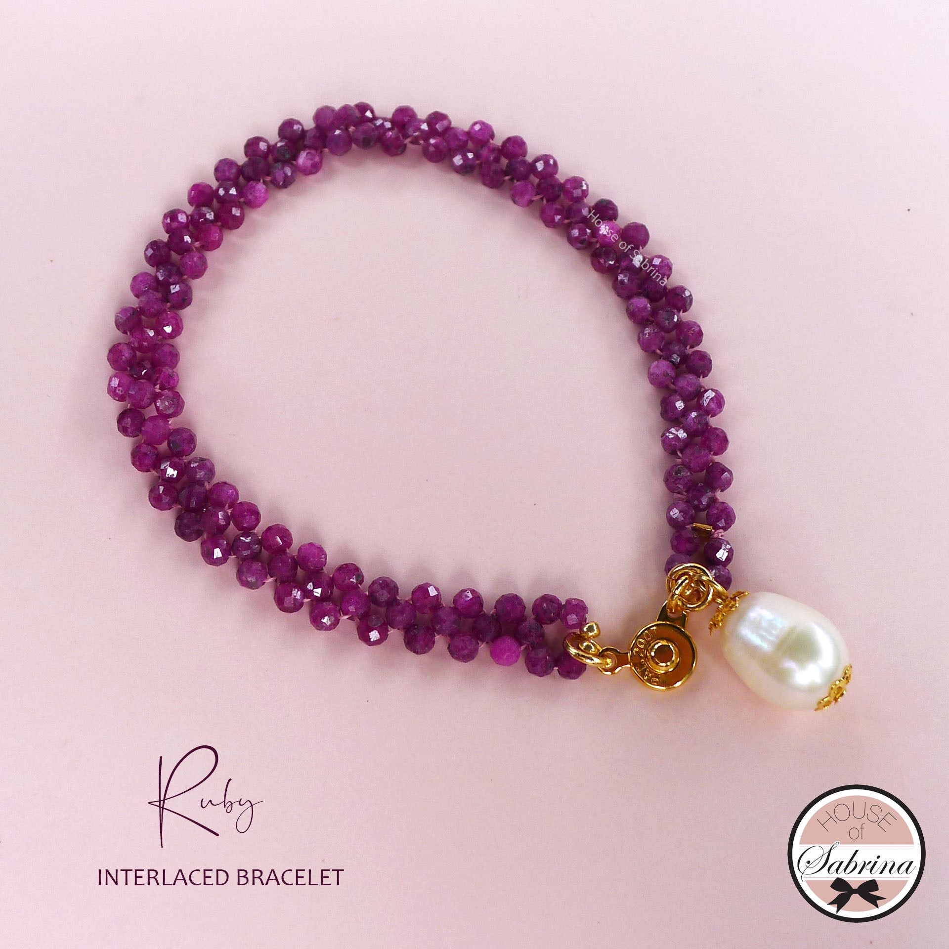 RUBY INTERLACED BRACELET