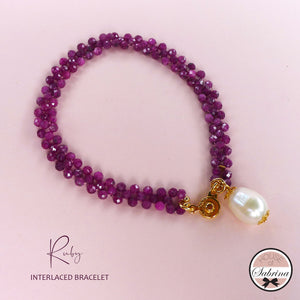 RUBY INTERLACED BRACELET