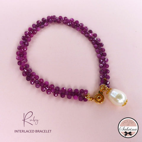 RUBY INTERLACED BRACELET
