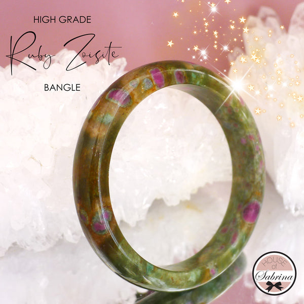 High Grade Ruby Zoisite Bangle (18cm)