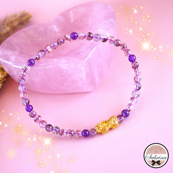 DAINTY SUPER SEVEN GEMSTONE BRACELET SET