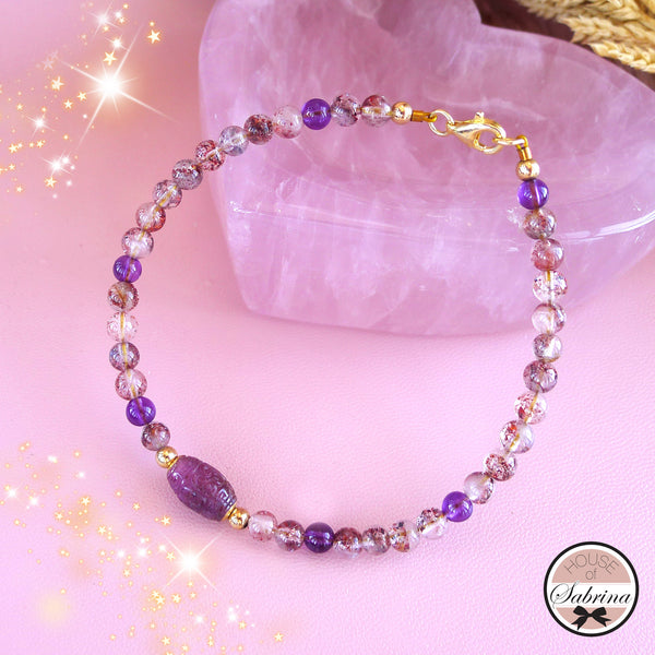 DAINTY SUPER SEVEN GEMSTONE BRACELET SET