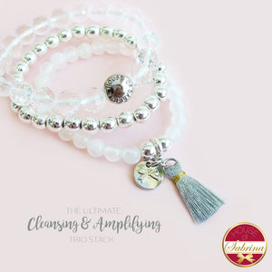 ULTIMATE CLEANSING GEMSTONE TRIO STACK BRACELET
